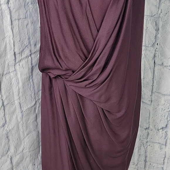 HELMUT LANG Deep Plumb Sleeveless Dress Size 10 - Picture 3 of 10